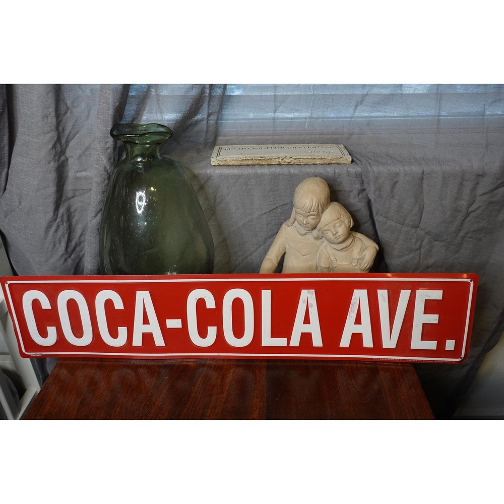 Coca-Cola Avenue Street Sign Metal‎ Embossed Advertising Decor